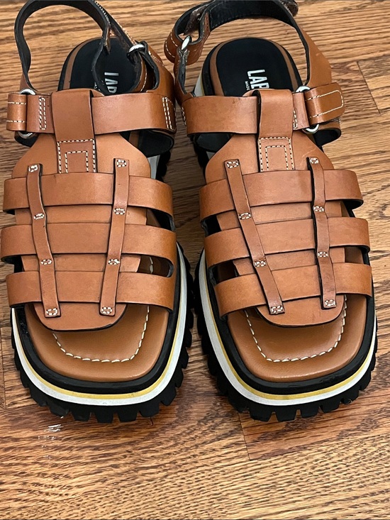 Labucq Shoes - Labucq Boomer Tan leather fisherman sandal size 39